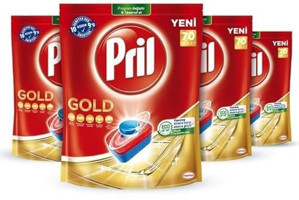 Pril Gold Tablet Bulaşık Makinesi Deterjanı 4x70 Adet