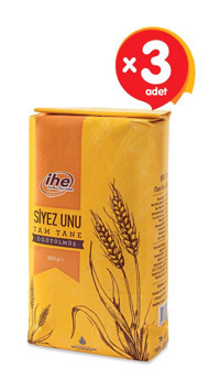 İhe Tam Tane Siyez Unu 3x1 kg