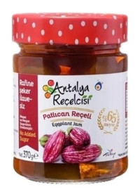 Antalya Reçelcisi Rafine Şeker İlavesiz Patlıcan Reçeli 370 gr
