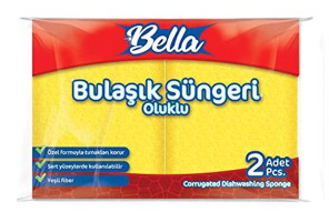 Banat Bella Oluklu Bulaşık Süngeri 2'li