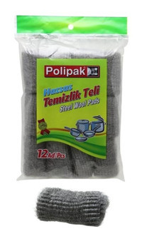 Polipak Bulaşık Teli Teli 12'li