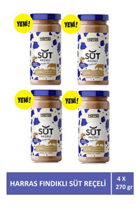 Harras Glutensiz Fındıklı Süt Reçeli 4x270 gr