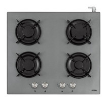 Regal SO 6041 GCY Gri Cam 4 Gözlü Set Üstü Ocak