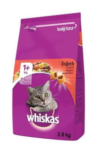 Whiskas Biftekli Havuçlu Yetişkin Kuru Kedi Maması 3.8 Kg