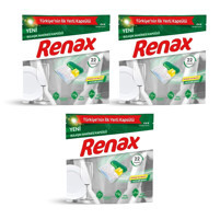 Renax Hepsi 1 Arada Tablet Bulaşık Makinesi Deterjanı 3x22 Adet