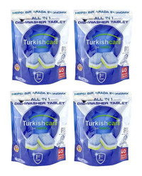 Turkishcare Premium Hepsi 1 Arada Ekonomik Tablet Bulaşık Makinesi Deterjanı 4x40 Adet