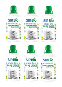 Sır Bio Bitkisel Özlü Jel Bulaşık Makine Deterjanı 6x1000 ml
