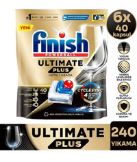 Finish Ultimate Plus Hepsi 1 Arada Tablet Bulaşık Makinesi Deterjanı 6x40 Adet