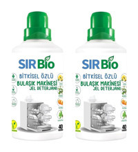 Sır Bio Bitkisel Özlü Jel Bulaşık Makinesi Deterjanı 2x1000 ml