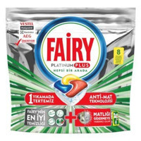 Fairy Platinum Plus Tablet Bulaşık Makinesi Deterjanı 8 Adet