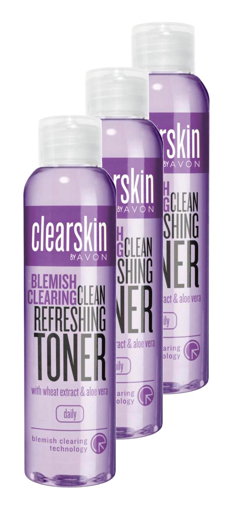 Avon Clearskin Akneye Meyilli Ciltler İçin Tazeleyici Yüz Toniği 3x100 ml