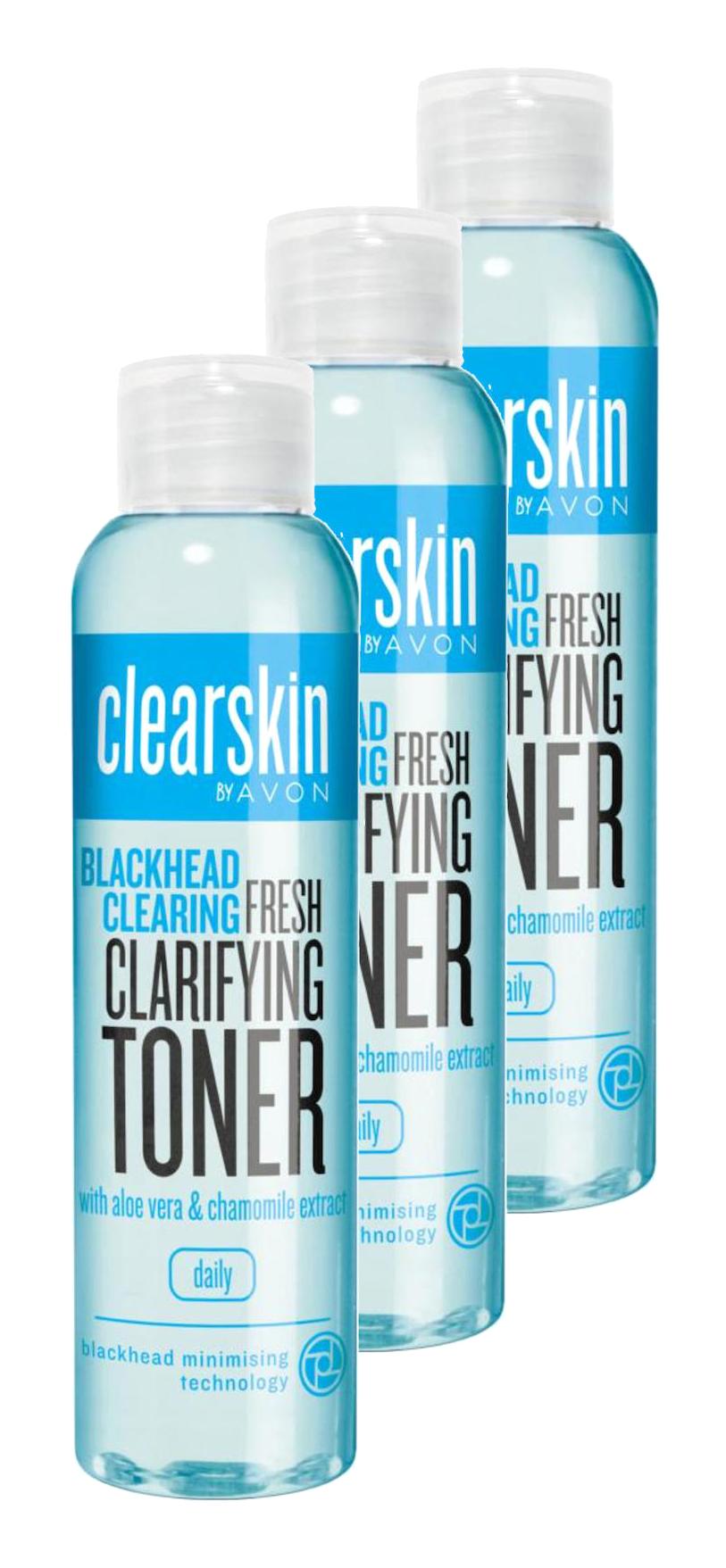 Avon Clearskin Siyah Noktalar için Yüz Toniği 3x100 ml