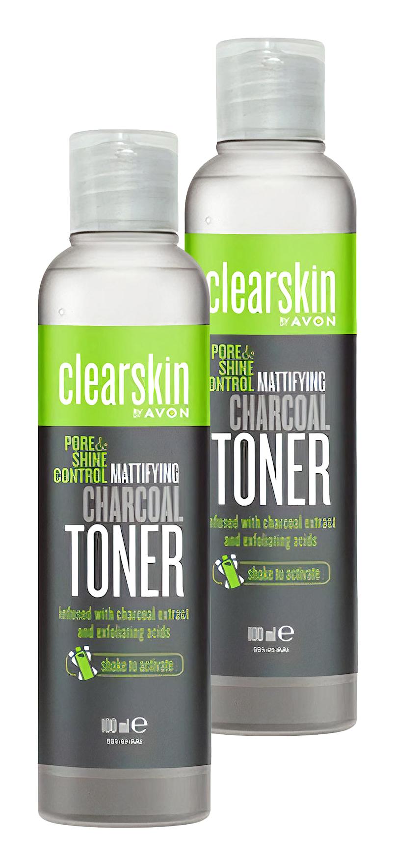 Avon Clearskin Kömür Özlü Matlaştırıcı Yüz Toniği 2x100 ml