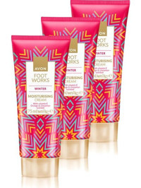 Avon Foot Work Winter Portakal ve Tarçın Kokulu E Vitaminli Nemlendirici Ayak Kremi 3x75 ml