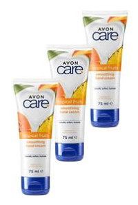 Avon Ananas-Mango-Papaya Özlü Tüm Ciltler İçin El Kremi 3x75 ml