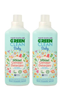 Green Clean Organik Lavanta Yağlı Baby Bitkisel 2x1000 ml Sıvı Çamaşır Deterjanı