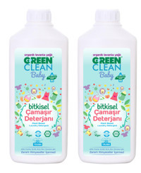 U Green Clean Organik Lavanta Yağlı Baby Bitkisel 2x1000 ml Sıvı Çamaşır Deterjanı