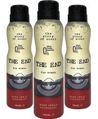 The End Sprey Kadın Deodorant 3x150 ml