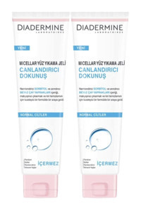 Diadermine Micellar Canlandırıcı Dokunuş Normal Ciltler İçin Yüz Temizleme Jeli 2x150 ml