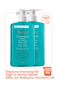 Avene Cleanance Nettoyant Akneli ve Yağlı Ciltler İçin Yüz Temizleme Jeli 2x400 ml