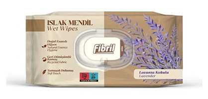 9 Adet Fibril Islak Havlu Lavanta 90'lı