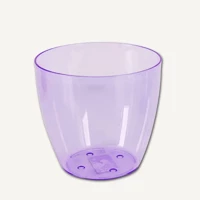 Üçsan Orkide Saksısı Şeffaf Mor 2,2lt