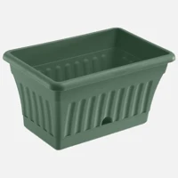 Balkon Saksısı Tabaklı Yeşil Bergama 6lt