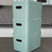 Linea 3'lü Raf Düzenleyici Saklama Kutusu Yeşil