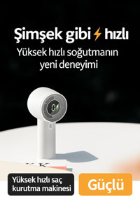 Minimalist Tasarımlı Dijital Masaüstü Mini Fan – Hafif, Sessiz ve Taşınabilir, Modern Görünüm