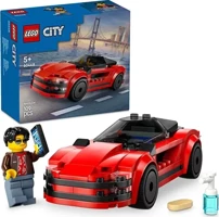 Lego Oyuncak City Kırmızı Spor Araba Süper Araba Oyuncak Araç Seti 60448 (109 Parça)