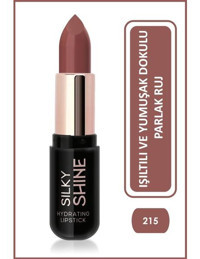 Golden Rose Silky Shine Hydrating Lipstick No:215 - Seramid ve Jojoba Yağlı Nemlendirici Ruj - Kırmızı