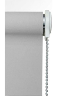 Gri Ithal Kalın Kumaş Stor Perde Etek Dilimli(Deniz Dalgası) Modern Perde(Alüminyum Kasa) - 70 x 260