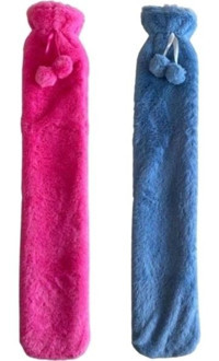 Bosphorus Sıcak Su Torbası 2 Li Set,boyun ve Omuz Icın Uzun Peluş Ponponlu 2lt Termofor 75X13CM