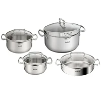 Tefal Duetto 8 Parça Çelik Tencere Seti