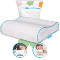 Viscofoam Küçük Boyun Destekli Ortopedik Yastık Visco Yastık 46X30x10-8Cm