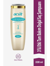 Acvit Kepeklenmeye Karşı 3’lü Etki Doğal Tam Bakım Saç Şampuanı – 330 ml