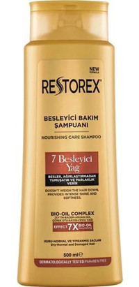 2 Adet Restorex 7 Besleyici Yağ Şampuan 500 ml