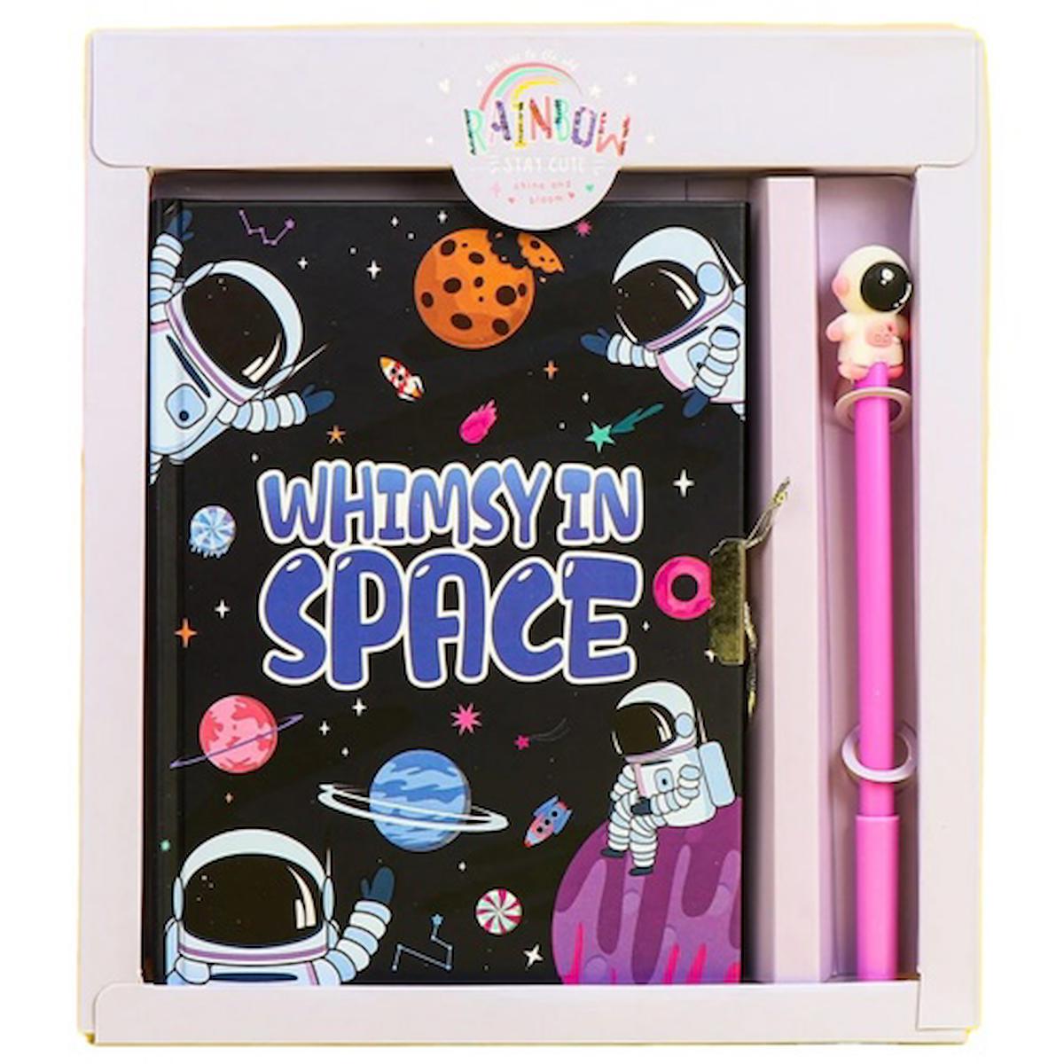 Taros Unick Color Space Adventure Kilitli Hatıra Defteri Kalemli