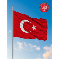 Bilsan Türk Bayrağı 120X180 cm - Alpaka Kumaş (5 Adet)