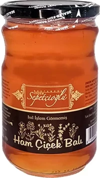 Sepetçioğlu Kastamonu Meşhur Sepetçioğlu Doğal Ham Çiçek Balı 850 G (Isıl İşlem Görmemiş)
