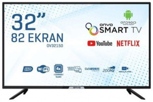 Onvo OV32150 32 inç Hd Ready 80 Ekran Flat Uydu Alıcılı Smart Led Android Televizyon