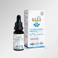 Bee’o Up %15 Suda Çözülür Propolis Damla D3+K2 Vitamini İçeren Takviye Edici Gıda 20ml