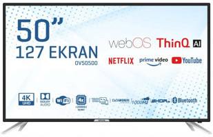 Onvo OV50500 50 inç 4K Ultra HD 126 Ekran Flat Uydu Alıcılı Smart Led Webos Televizyon