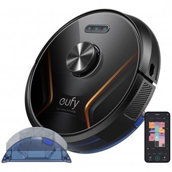 Anker Eufy RoboVac X8 Haritalı Moplu 2000 Pa Siyah Robot Süpürge ve Paspas