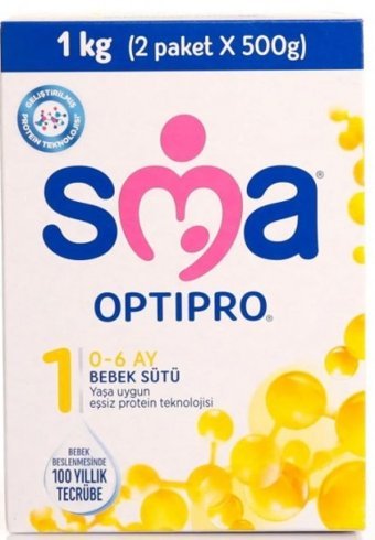 SMA Optipro Yenidoğan 1 Numara Bebek Sütü 1 kg