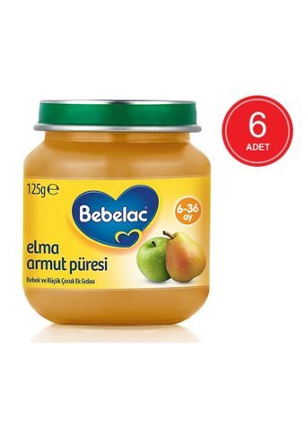 Bebelac Elma Armut Laktozsuz Tahılsız Meyveli Kavanoz Maması 125 gr