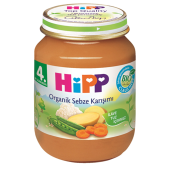 HiPP Tahılsız Organik Sebzeli Kavanoz Maması 125 gr