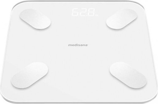 Medisana 99379 Yağ Ölçen Vücut Analizi Yapan Bluetoothlu Kas Ölçen Bambu Dijital Akıllı Tartı