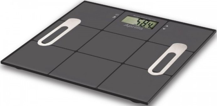 Aprilla ABS 1060 Yağ Ölçen Vücut Analizi Yapan Cam Dijital Tartı Siyah