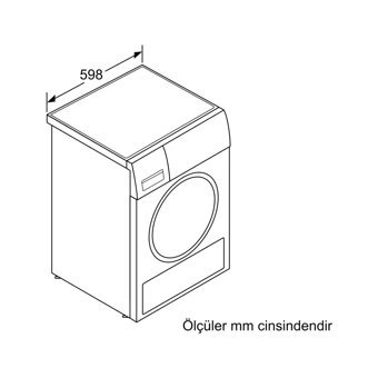 Bosch Serie 6 WQG241A0TR 9 kg A++ Enerji Sınıfı Isı Pompalı Kurutma Makinesi